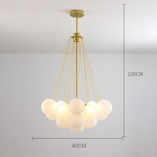 LED Pendant Light – Modern Chandelier with Glass Balls | Adjustable Height