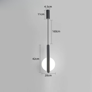 Modern Pendant Light – Black Pendant Lamp with Adjustable LED Lighting & Warm Ambiance