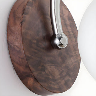 Applique murale champignon en verre – Lampe murale contemporaine à abat-jour en verre et intensité variable