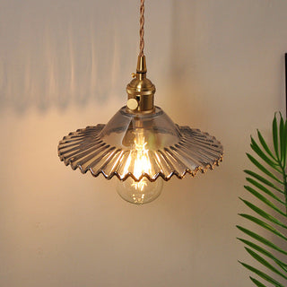 Adjustable brass glass Nordic wall sconce shade — lamp