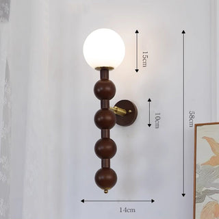 Modern Bauhaus dimmable multi ball wall sconce — metal lamp
