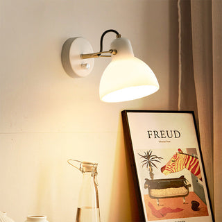 Minimalist white glass soft ambient wall sconce — glow