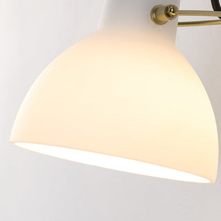 Soft ambient white glass minimalist wall lamp — sconce