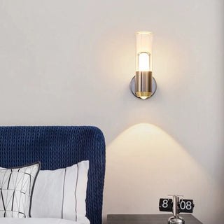 Modern cylinder wall light minimalist metal acrylic — dimmable LED