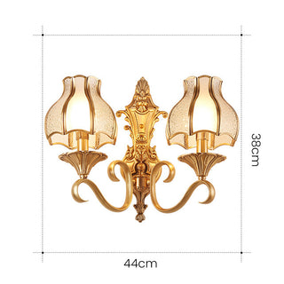 Applique murale dorée de style Mid-Century - Luminaire métallique contemporain avec éclairage d'ambiance chaleureux