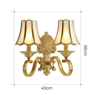 Applique murale dorée de style Mid-Century - Luminaire métallique contemporain avec éclairage d'ambiance chaleureux