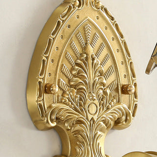 Applique murale dorée de style Mid-Century - Luminaire métallique contemporain avec éclairage d'ambiance chaleureux