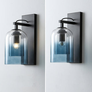 Applique Murale Scandinave – Double Cylindre en Verre avec Accent Lumineux Doux
