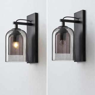 Applique Murale Scandinave – Double Cylindre en Verre avec Accent Lumineux Doux