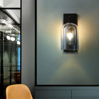 Double glass cylinder wall lamp ambient — Scandinavian sconce