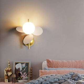Nordic multi-leaves macaron wall sconce — modern style lamp