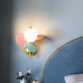 Macaron Nordic wall lamp multi-leaves angle — modern sconce