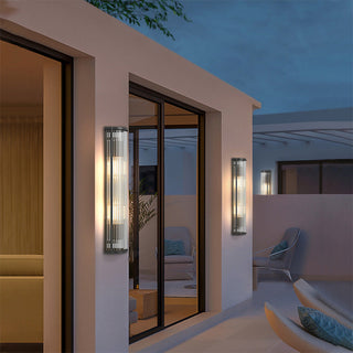 Minimalist outdoor LED wall lamp warm glow — contemporary sconce