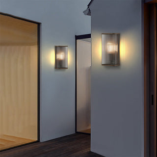 Outdoor minimalist wall light LED — contemporary warm glow fixture