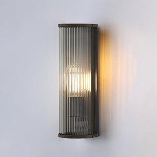 Minimalist LED outdoor wall lamp ambient — contemporary warm sconce