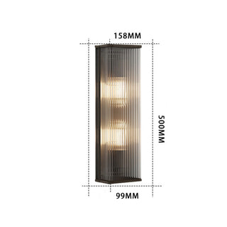 Applique Murale Minimaliste - Applique Murale Extérieure Contemporaine avec LED à Lumière Chaude