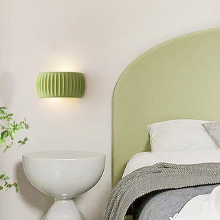 Macaroon cream indoor wall lamp resin angle — sconce