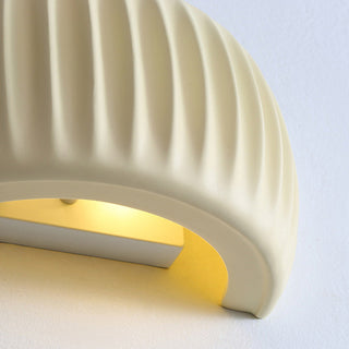 Indoor cream resin macaroon wall lamp — sconce fixture