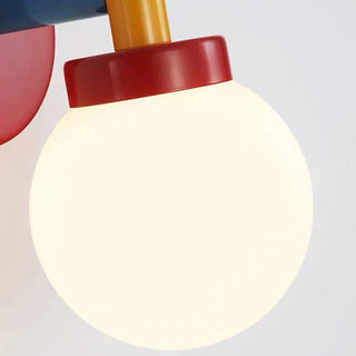 Multicolor glass panel modern vibrant wall sconce — lamp