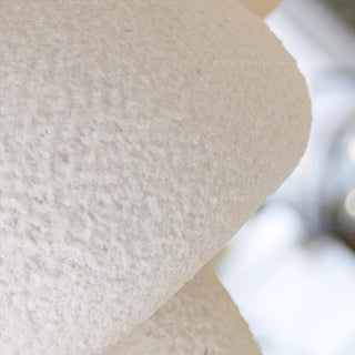Cream resin mushroom wall lamp close-up — French soft glow