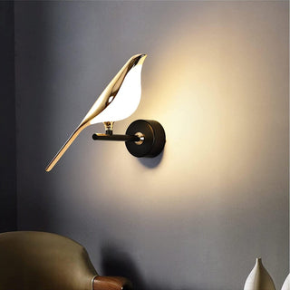 Acrylic bird LED modern wall sconce — soft glow lamp