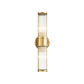 Gold luxury iron glass bathroom vanity wall sconce — classic