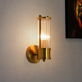 Gold bathroom vanity lights classic luxury — iron glass finish sconce
