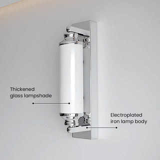 Chrome LED Wall Light - Modern Cylindrical Fixture With Sleek Chrome Finish