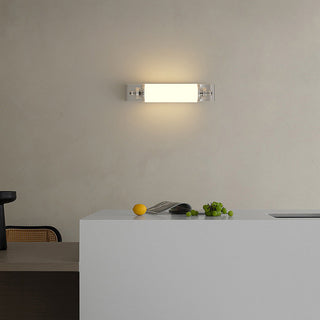 Cylindrical chrome wall sconce detail — modern LED finish