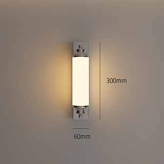 Chrome LED Wall Light - Modern Cylindrical Fixture With Sleek Chrome Finish