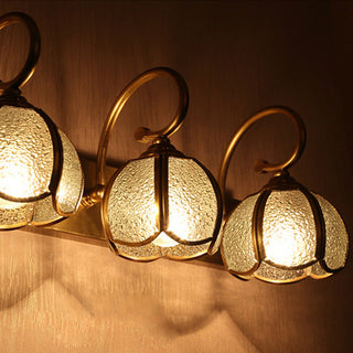 Multi head glass ball bathroom wall lamp ambient — classic fixture