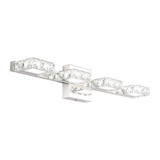 Stainless bathroom vanity wall lamp angle — durable silver sconce