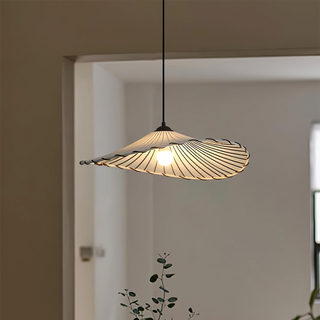 Lotus leaf shade pendant lamp — vintage style E27 ceiling fixture