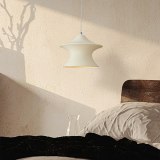 Resin pendant lamp detail — minimalist Nordic hanging lamp