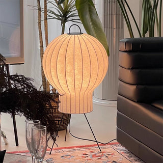 Silk balloon lamp detail — contemporary elegant texture