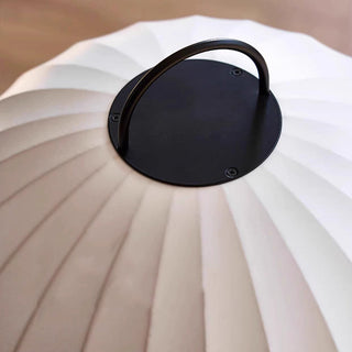 Contemporary silk balloon lamp — elegant warm floor