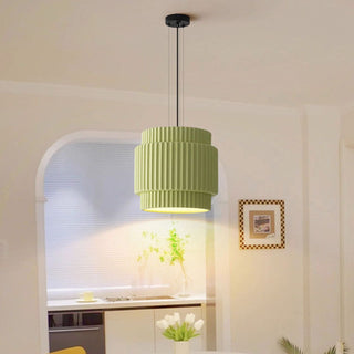 Modern resin pendant with adjustable length dining fixture