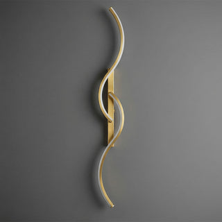 Decorative Wall Lamp – Contemporary Wavy LED Light with Aluminum Silicone Design