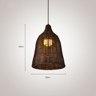 Handcrafted bamboo pendant — eco-friendly dining room lamp