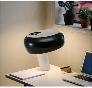Carbon steel lamp wide view — durable E27 warm light