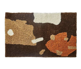 morocco soft plush TPR anti-slip bath mat detail