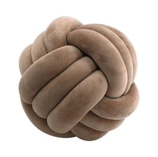 knotted ball throw pillow large decorative cushion unique knot design overview