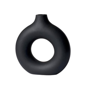 nordic vase ceramic porcelain minimalist vase design modern home decor centerpiece close-up