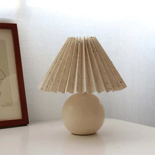 Vintage ceramic rattan lamp — Scandinavian LED setting
