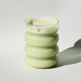 double walled insulated heat resistant glass cups 300ml close-up