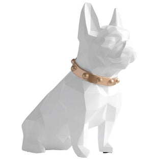 frenchie coin bank resin piggy bank stylish dog themed home decor angle view