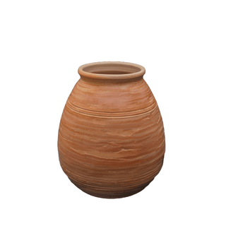 antique stoneware pitcher handmade rustic pottery unique smoke-fired design front view