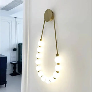 ball necklace wall sconce gold G9 LED – Art Deco 12 lights