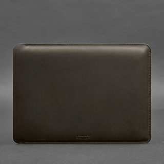 apple leather sleeve handmade 13 inch macbook pro case vintage style side view