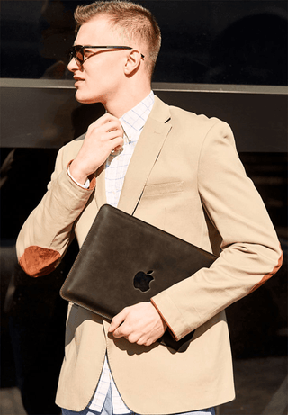 apple leather sleeve handmade 13 inch macbook pro case vintage style set view